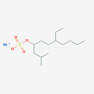 molecular formula C14H29NaO4S B7801417 sodium;(7-ethyl-2-methylundecan-4-yl) sulfate 