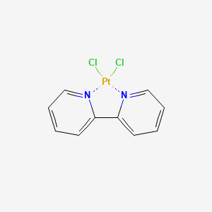 molecular formula C10H8Cl2N2Pt B7801431 dichloroplatinum;2-pyridin-2-ylpyridine 