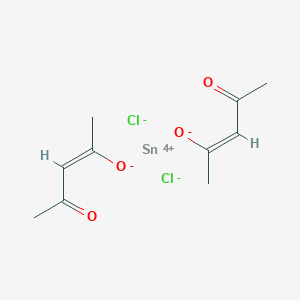 molecular formula C10H14Cl2O4Sn B7801472 Dichlorobis(pentane-2,4-dionato-O,O')tin 