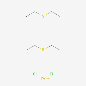 molecular formula C8H20Cl2PtS2 B7801658 cis-Dichlorobis(diethylsulfide)platinum(II) 