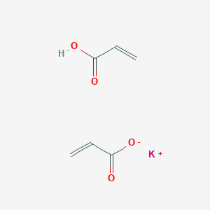molecular formula C6H7KO4 B7801706 potassium;prop-2-enoate;prop-2-enoic acid 