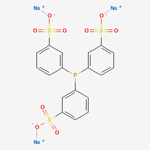 molecular formula C18H12Na3O9PS3 B7801807 trisodium;3-bis(3-sulfonatophenyl)phosphanylbenzenesulfonate 