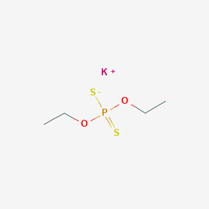 molecular formula C4H10KO2PS2 B7801811 Potassium;diethoxy-sulfanylidene-sulfido-lambda5-phosphane 