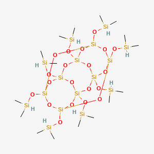 molecular formula C16H56O20Si16 B7802003 PSS-Octakis(dimethylsilyloxy) substituted 
