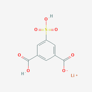 molecular formula C8H5LiO7S B7802095 lithium;3-carboxy-5-sulfobenzoate 