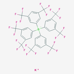molecular formula C32H12BF24K B7802209 potassium;tetrakis[3,5-bis(trifluoromethyl)phenyl]boranuide 