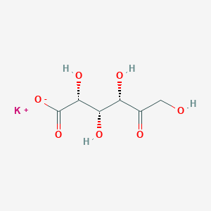 molecular formula C6H9KO7 B7802214 potassium;(2R,3S,4S)-2,3,4,6-tetrahydroxy-5-oxohexanoate 