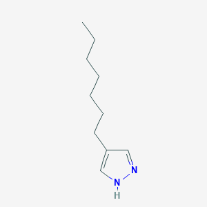 molecular formula C10H18N2 B078024 4-Heptylpyrazole CAS No. 14766-44-0
