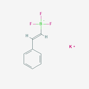 molecular formula C8H7BF3K B7802443 potassium;trifluoro-[(E)-2-phenylethenyl]boranuide 