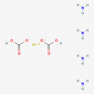 molecular formula C2H14N4O6Pt B7802491 Tetraammineplatinum(II) hydrogen carbonate 