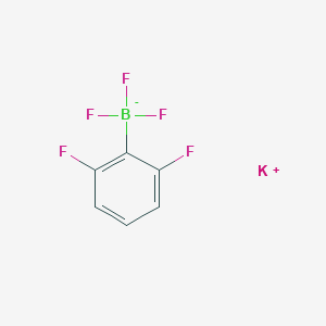 molecular formula C6H3BF5K B7802519 potassium;(2,6-difluorophenyl)-trifluoroboranuide 