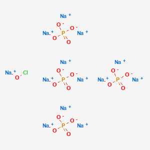molecular formula ClNa13O17P4 B078026 CHLORINATED SODIUM PHOSPHATE CAS No. 11084-85-8