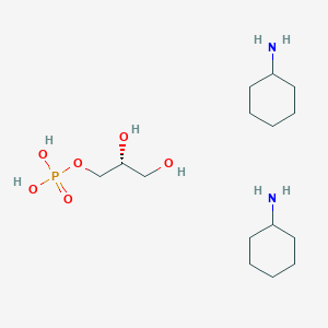 molecular formula C15H35N2O6P B7802622 sn-Glycerol 3-phosphate biscyclohexylammonium salt 