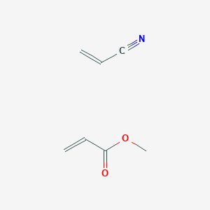 molecular formula C7H9NO2 B7802699 Methyl prop-2-enoate;prop-2-enenitrile CAS No. 24968-79-4