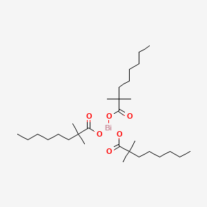 molecular formula C30H57BiO6 B7802736 bis(2,2-dimethyloctanoyloxy)bismuthanyl 2,2-dimethyloctanoate 