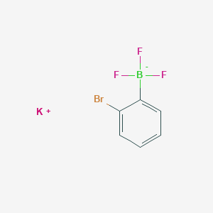 molecular formula C6H4BBrF3K B7802790 potassium;(2-bromophenyl)-trifluoroboranuide 