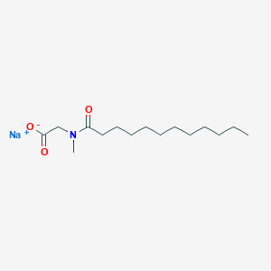 molecular formula C15H28NNaO3 B7802816 sodium;2-[dodecanoyl(methyl)amino]acetate 
