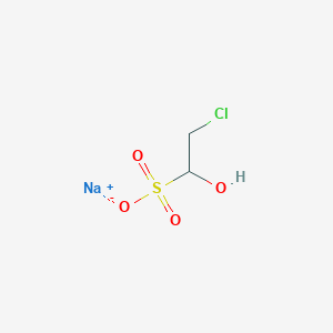molecular formula C2H4ClNaO4S B078029 Sodium 2-chloro-1-hydroxyethanesulfonate CAS No. 13064-50-1