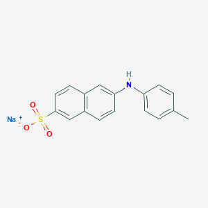 molecular formula C17H14NNaO3S B7802972 sodium;6-(4-methylanilino)naphthalene-2-sulfonate 