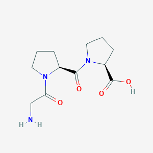 molecular formula C12H19N3O4 B078032 Glycine-proline-proline polymer CAS No. 13100-15-7