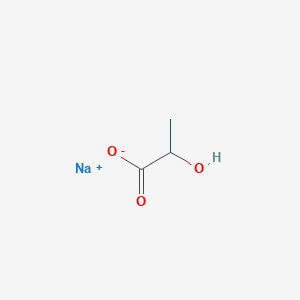 molecular formula C3H5NaO3 B7803234 sodium;2-hydroxypropanoate 