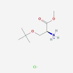 molecular formula C8H18ClNO3 B7803291 [(2S)-1-methoxy-3-[(2-methylpropan-2-yl)oxy]-1-oxopropan-2-yl]azanium;chloride 