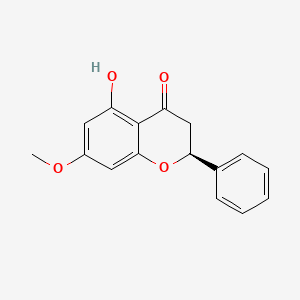 molecular formula C16H14O4 B7803325 5-Hydroxy-7-methoxy-2-phenylchroman-4-one 