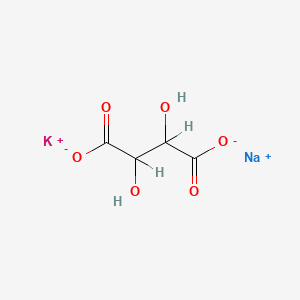 molecular formula KNaC4H4O6<br>C4H4KNaO6 B7803332 Potassium sodium tartarate 