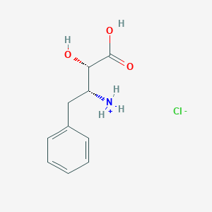 molecular formula C10H14ClNO3 B7803355 [(1S,2R)-1-carboxy-1-hydroxy-3-phenylpropan-2-yl]azanium;chloride 