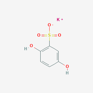 molecular formula C6H5KO5S B7803469 potassium;2,5-dihydroxybenzenesulfonate 