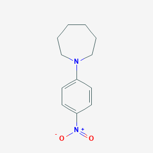 molecular formula C12H16N2O2 B078035 1-(4-硝基苯基)氮杂环戊烷 CAS No. 13663-23-5