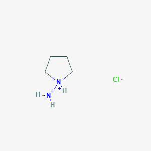 molecular formula C4H11ClN2 B7803533 pyrrolidin-1-ium-1-amine;chloride 