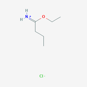 molecular formula C6H14ClNO B7803599 Butyrimidic acid, ethyl ester, hydrochloride 