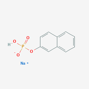 molecular formula C10H8NaO4P B7803632 sodium;naphthalen-2-yl hydrogen phosphate 