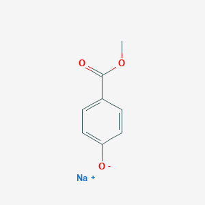 molecular formula C8H7NaO3 B7803674 sodium;4-methoxycarbonylphenolate 