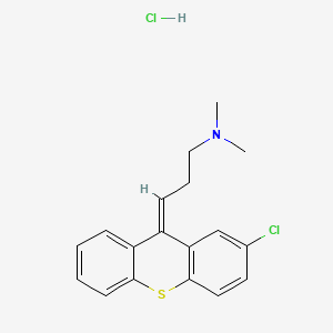 molecular formula C18H19Cl2NS B7803723 2-Chloro-9-(3-dimethylaminopropylidene)thioxanthene hydrochloride CAS No. 1229-38-5