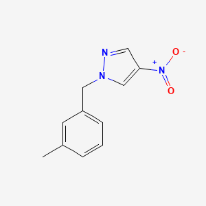 molecular formula C11H11N3O2 B7803860 1-(3-methylbenzyl)-4-nitro-1H-pyrazole 