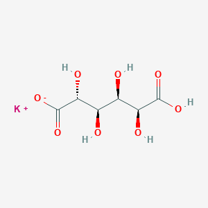 molecular formula C6H9KO8 B7804106 potassium;(2R,3R,4R,5S)-2,3,4,5,6-pentahydroxy-6-oxohexanoate 