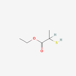 molecular formula C5H10O2S B7804212 Ethyl 2-mercaptopropionate CAS No. 103616-07-5