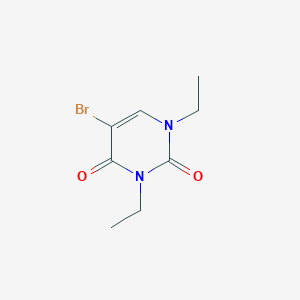 molecular formula C8H11BrN2O2 B7804332 5-bromo-1,3-diethyl-1,2,3,4-tetrahydropyrimidine-2,4-dione 
