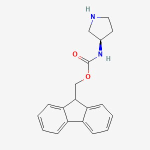 9H-fluoren-9-ylmethyl N-[(3R)-pyrrolidin-3-yl]carbamate