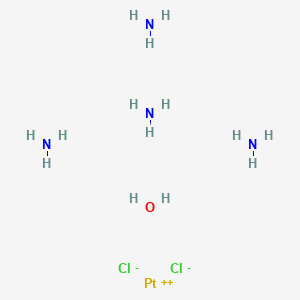 molecular formula Cl2H14N4OPt B7804384 Azane;platinum(2+);dichloride;hydrate 