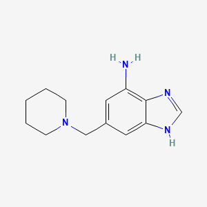 6-(piperidin-1-ylmethyl)-1H-benzimidazol-4-amine