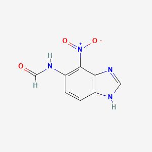 (7-Nitro-1H-benzimidazol-6-yl)formamide