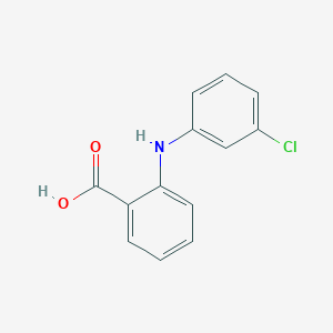 molecular formula C13H10ClNO2 B078045 2-((3-Chlorophenyl)amino)benzoic acid CAS No. 13278-36-9