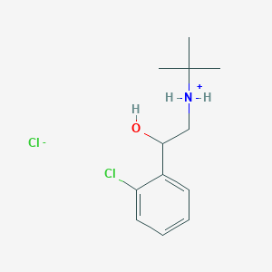 Tert-butyl-[2-(2-chlorophenyl)-2-hydroxyethyl]azanium;chloride