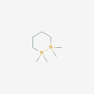 molecular formula C8H20Si2 B078046 1,1,2,2-Tetramethyl-1,2-disilacyclohexane CAS No. 15003-83-5