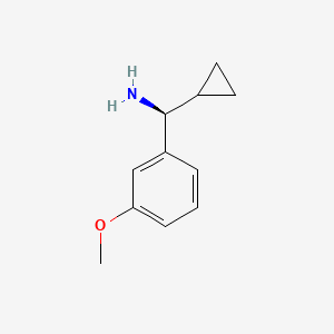 molecular formula C11H15NO B7804664 (S)-Cyclopropyl(3-methoxyphenyl)methanamine 