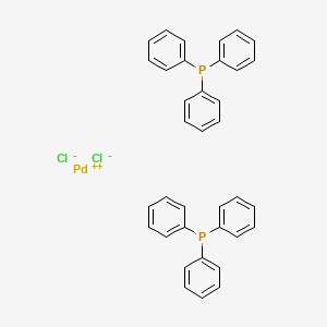 molecular formula C36H30Cl2P2Pd B7804692 Bis(triphenylphosphine)palladium(II) dichloride 