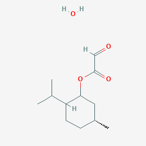molecular formula C12H22O4 B7804801 (1R)-(-)-Menthyl glyoxylate hydrate 